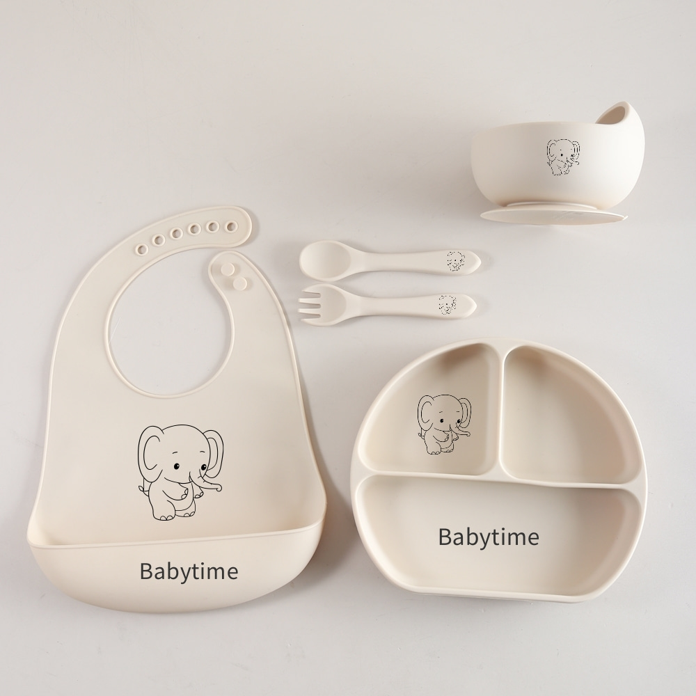 Baby Food Weaning - Набор детской посуды Laser Elephant, набор
