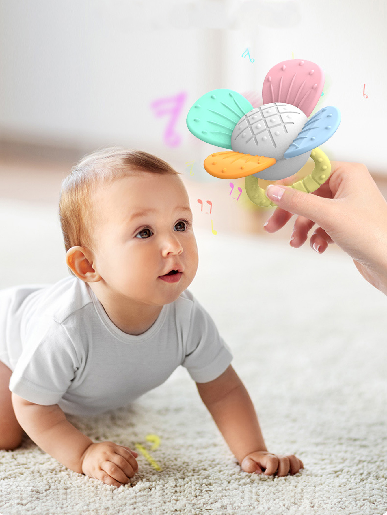Baby Food Newborn - Прорезыватели для зубов в форме цветов