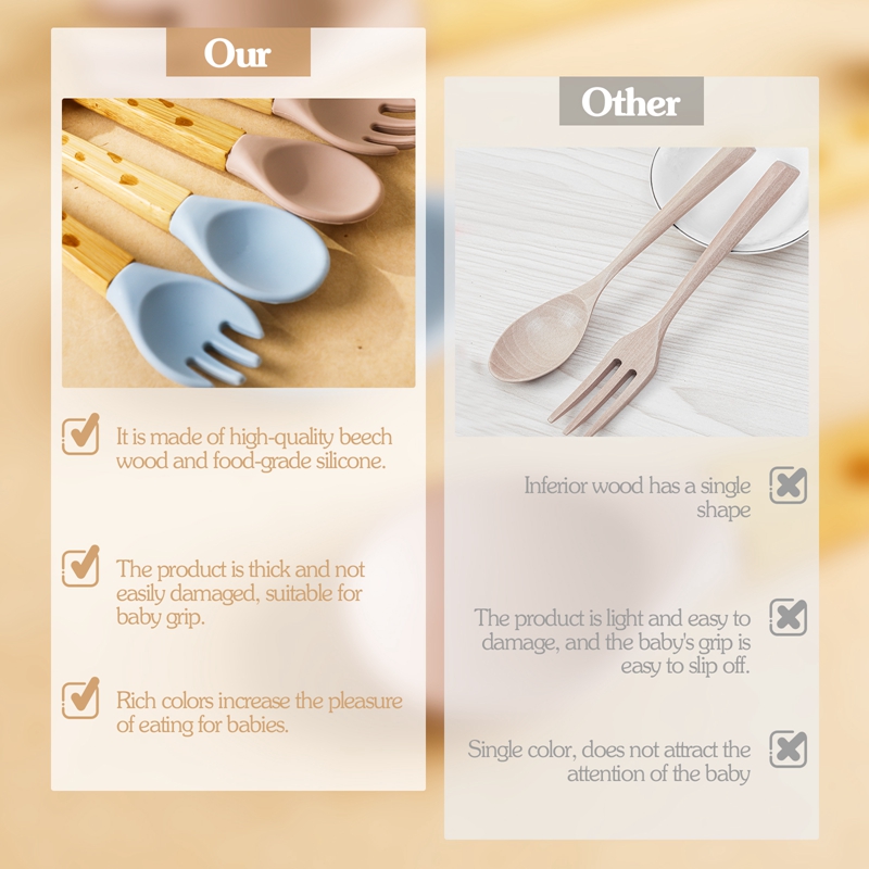 2 шт., силиконовая деревянная  – обзор и цена Baby Food Organic