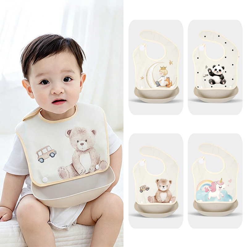 Детский съемный нагрудник для  – обзор и цена Baby Food Apron