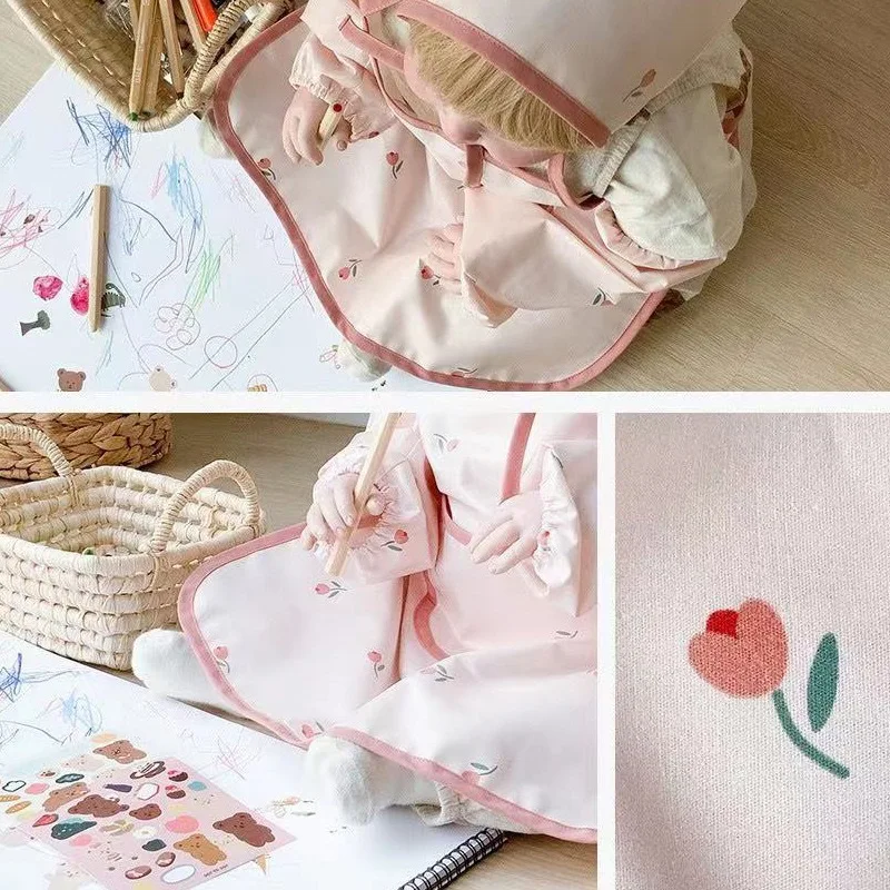 Милый детский фартук с рукавам – обзор и цена Baby Food Apron